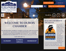 Tablet Screenshot of duboispachamber.com